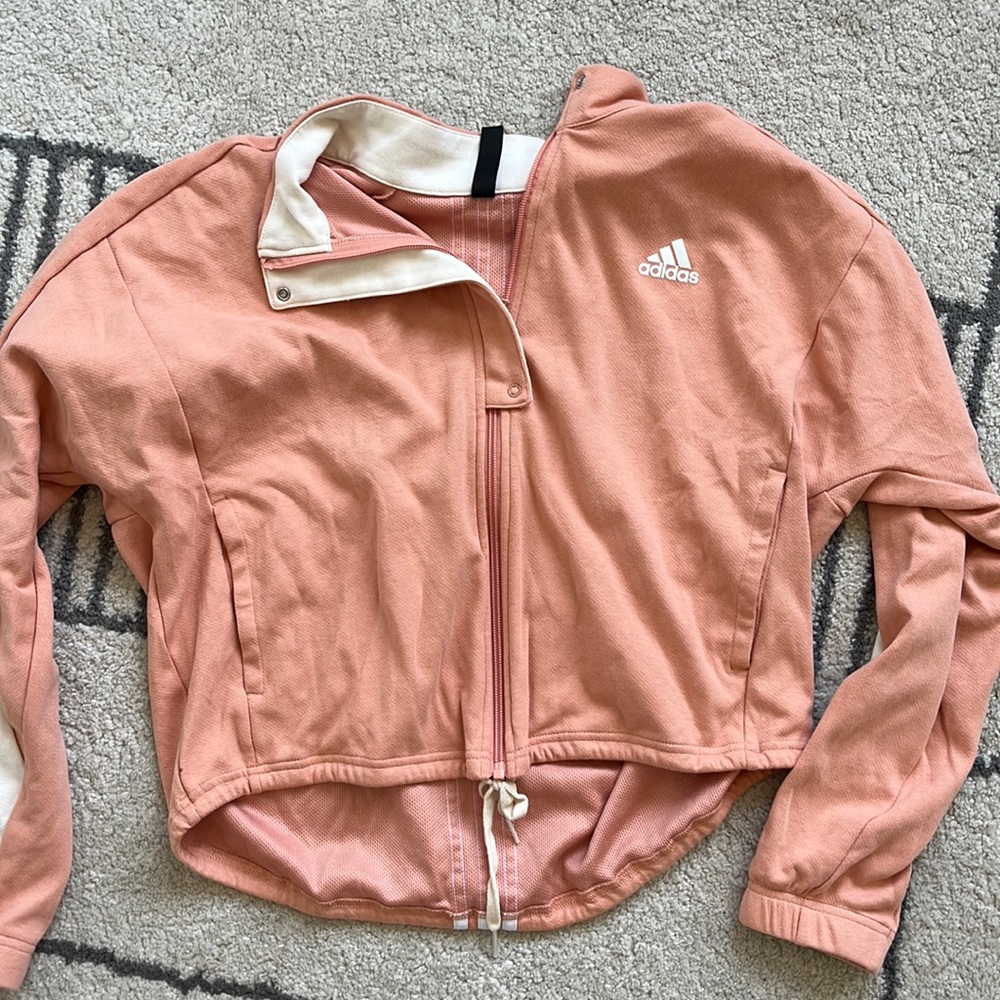 Peach Adidas Pullover Jacket - image 2